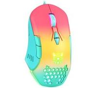 ONIKUMA CW902 Souris Gamer, RGB, Filaire 6400 DPI, réglable/7 Boutons, pour Ordinateur Portable/Bureau - Rouge Jaune Vert