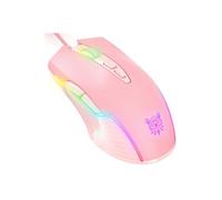 ONIKUMA CW905 souris de jeu Filaire, avec rétro-éclairage rvb, 7 boutons programmables, 6400 DPI - Rose