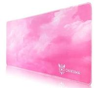 ONIKUMA G3 Tapis de Souris, Gaming Mousepad Grand sous Main Bureau 800x300x4mm -Rose