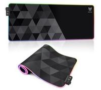 ONIKUMA G6 RGB Tapis de Souris Gaming - 800x300mm, 12 Modes LED Lumineuse -Noir Noir G