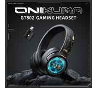 Onikuma GT802 Casque Sans fil et filaire Arceau Gaming Bluetooth Noir