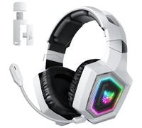 Onikuma GT806 Casque Sans fil et filaire Arceau Gaming Bluetooth Blanc