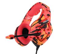 ONIKUMA K1-B Casque stéréo pour PS4, Xbox One, PC, Mac-Camouflage red