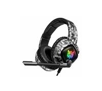 ONIKUMA K19 Casque Gaming Stéréo pour PS4 Xbox One, Casque Gamer Anti Bruit Filaire Camouflage Noir