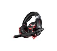 Onikuma K2A Gaming Headset PS4 Filaire Casque Stéréo Jeu Casque Gamer Headset rouge