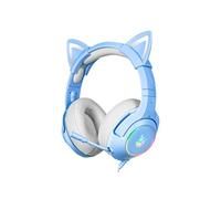 ONIKUMA K9 Ecouteurs d'oreille de chat Casque avec micro pour Xbox one / PS4 / PC / Nintendo Switch-Bleu