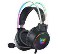 ONIKUMA X15 PRO Casque Gaming RGB Sans Fil Micro Haute Sensibilité - Noir