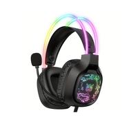 ONIKUMA X22 Gaming Headset RGB Dynamic Lighting Wired Over-Ear Headphones With Noise-Canceling Mic For PC PS4 Xbox PS5