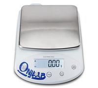 ONiLAB Balance analytique de laboratoire 5000 x 0,01 g 0,01 g Balance électronique de haute précision avec écran LCD et calibrage et nombre de pièces, conversion d'unités, laboratoires, cuisine