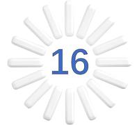 ONiLAB Lot de 16 agitateurs magnétiques de laboratoire - 8 x 30 mm - Couleur blanche
