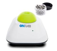 ONiLAB Mini mixeur Vortex avec fonction tactile, mélange de laboratoire, vernis à ongles, colle à cils et peintures acryliques, Vortex de laboratoire avec base en fonte d'aluminium stable, 120 boules