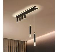 Oninio Plafonnier Moderne 110cm Suspension Luminaire Dimmable avec Télécommande Lustre Plafonnier Suspension Idéal pour Cuisine Île Salle À Manger Chambre