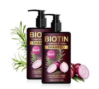 Onion and Rosemary Shampoo, Onion and Rosemary Shampoo for Volumizing & Moisturizing Hair, Shampoing 3 en 1 à l'oignon et au romarin pour tous types de cheveux, rafraîchit le cuir chevelu (2pc)