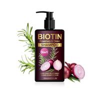 Onion and Rosemary Shampoo, Onion and Rosemary Shampoo for Volumizing & Moisturizing Hair, Shampoing 3 en 1 à l'oignon et au romarin pour tous types de cheveux, rafraîchit le cuir chevelu (1pc)