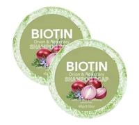 Onion Biotin Shampoo Bar, 2PCS Oignon Romarins Shampooing Savon, Nourrissant Nettoyage Oignon Biotine Shampooings Savon Pour Pousse Cheveux, Hydratant Oignons Shampooing Romarins Cheveux Savons Barres