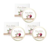 Onion Biotin Shampoo Bar - 3×60g Oignon Romarins Shampooing Savon,de Croissance Des Cheveux En Biotine À La Biotine Propre, Shampoing Solide Pour Renforcer, Pour PousseCheveux,t-ous Les Types Cheveux