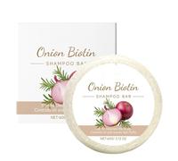 Onion Biotin Shampoo Bar - 60g Oignon Romarins Shampooing Savon,de Croissance Des Cheveux En Biotine À La Biotine Propre, Shampoing Solide Pour Renforcer, Pour PousseCheveux,t-ous Les Types De Cheveux