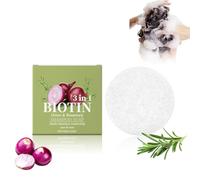 Onion Biotin Shampoo Bar for Hair & Body, Savon Shampoing Bio Romarin Oignon, Shampoing Oignon Rouge pour Cheveux et Corps, Nettoyage en Profondeur et Hydratation (1pc)
