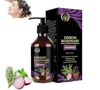 Onion Rosemary Mint Shampoo, Shampoing Pousse Cheveux à Oignon Rouge et Romarin Menthe, Nettoie & Hydrate Chevelu et les Cheveux en Douceur 100 ml