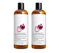 Onion Rosemary Shampoo, 2X200ML Shampoing Biotine Oignon Rouge Romarin, Shampoings Naturels L'huile Oignon Romarin Pour Pousse Des Cheveux, Hydratant Nourrissant Shampoings Biotine Pousse Des Cheveux