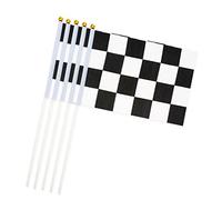 OnIUeZky 10 PCS Mini Flag Hand Flag International Stick Flag Round Top Top National Country Flags, Party Decorations Supplies for Parades, Sports Events, International Festival.