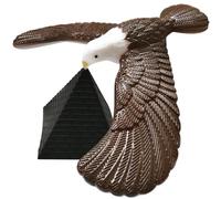 OnIUeZky 1pc Balancing Bird for Kids Mignon Vivid Balance Oiseau Relaxant Eagle d'équilibrage avec Pyramide Base Stress Relief 6.7 Pouces Bird Bird Toy pour Le Doigt Gift d'anniversaire