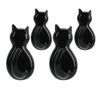 OnIUeZky 4pcs Crochets muraux Mignons, cartois de Dessin animé Caton Cat Hooks muraux décoratifs, Porte-clés de Chat en Plastique Multi-Usage adhésif pour Serviettes, Manteaux, Chapeaux, Sacs à Main.