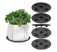 OnIUeZky 6 pcs au Niveau de la Plante Ascenseur Rond Plant Plante Pot de Fleur Pot dustime épais en Plastique Risers pour la terrasse Jardin 30 cm / 12 Pouces ..