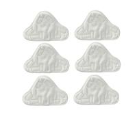 OnIUeZky 6 pcs Vapeur Pad MOP RÉutilisable Cuisine Microfiber Nettoying Mats Compatible avec H20 X5 Steam VAT.