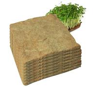 OnIUeZky 8 pcs de Chanvre pour Les Micro-Verts en Croissance 10x10 '' Micro-Verts de Culture kit Jute Jute Tapis graines organiques pour Les Plateaux démarrage graines.
