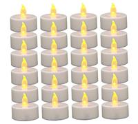 OnIUeZky Bougies LED 24pcs Scintillants sans Flamme sans Flammes de la Lueur battant des Fausses Bougies réutilisables réalisables réalistes pour Le Mariage de Noël d'halloween..