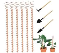 OnIUeZky Copper Garden Stakes 6pcs 12 Pouces Decorative Plant Stakes High Yield Eco-Friendly Electroculture Copper Gardening Antenne pour Les Plantes, Les Fruits et légumes.