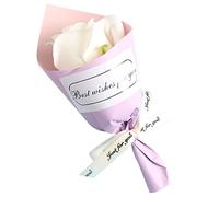OnIUeZky Fleurs de Savon Bouquet Artificiel Eternal Sunflower Journal enveloppé pour la décoration du Salon à Domicile..