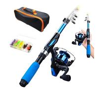 OnIUeZky Pole de pêche pour Enfants 4pcs / Ensemble Télescopique Portable Mini TIBS PRASSION Cord