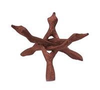 OnIUeZky Support en Bois, Support en Bois, Brun Rouge, de pour Les Cristaux de Boule Cristal à Boule Verre Pierres, présentateur Cristal en Verre.