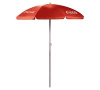 ONIVA - a Picnic Time brand - Enjoy Coca-Cola - Parasol de plage portable de 1,5 m, rouge
