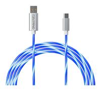 Oniverse Câble de charge rapide USB-C vers USB-C - 2 mètres - LED (Multiplateforme)