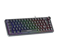 Oniverse Clavier Gaming magnétique Filaire 65% - Commutateurs Hall Effect, Rapid Trigger, Actionnement réglable 0,1 mm, Anti-ghosting, 8 000 Hz, LED, AZERTY, pour PC/Mac - Maegnus (Nocta Black)