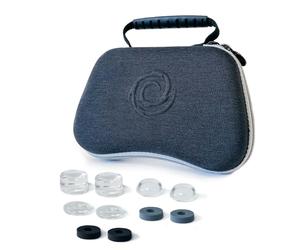 Oniverse Etui de Protection Universel Manette PS5 PS4 Xbox One SeriesX|S avec Kit Réhausseurs de Joystick et Anneaux de précision, Antichoc, Intérieur Velour Anti Rayure, Compartiment Accessoires