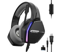 Oniverse Gaming Headset compatible with PS5 PS4 Switch One PC Mac with Adjustabl