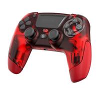 Oniverse Manette PS4 PS3 PC ANDROID iOS, sans fil, Sortie Casque Stéréo, Vibrations réglables, Pavé tactile, boutons macro, mode Turbo, Wake up, Gyroscope 6 axes, Revolt (Mars Red/Rouge)