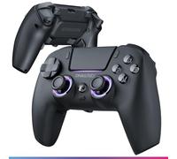 Oniverse Manette sans fil pour PS5/PC/Steam Deck - Starion - Joystick et gâchette Hall Effect, Palettes macro programmables, Gâchettes L4/R4, Pavé tactile, Anti-Drift, Bluetooth/USB-C - Black