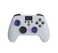 Manette sans fil avec écran Aura Oniverse Blanc Radiant pour Nintendo Switch PC Mac Mobile TV et Consoles PC
