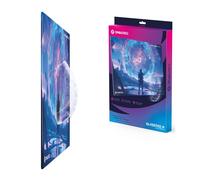 Oniverse Tapis de Souris Gaming en Verre trempé Mat 35x25 cm - Surface Micro-engravée Ultra Lisse, Glisse Rapide Haute précision, Base antidérapante, Durable et Facile à Nettoyer - Gatekeeper