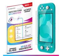 Oniverse Verre trempé pour Nintendo Switch Lite - Film protection d’écran Anti-lumière bleue, Efficace contre les rayures, Ultra-Résistant, Dureté 9H Glass