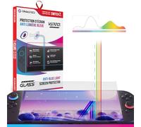 Oniverse Verre trempé Switch 2 - Protection écran verre trempé 9H Anti-Lumière Bleue, Ultra-Fin, Résistant aux traces et à la transpiration, compatible avec Nintendo Switch 2 - Kit de Nettoyage Inclus