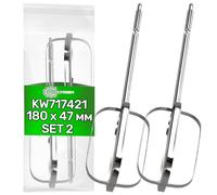 ONIX TECH 2 Pièces Fouet pour Batteur à Main avec Le Code Original KW717421 pour Kenwood - Garantie de 5 Ans