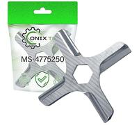ONIX TECH Couteau Hachoir Viande 46 mm avec Diamètre Intérieur 8 mm avec Le Code Original MS 4775250 pour Moulinex HV4 HV8 A15 - Garantie de 5 Ans