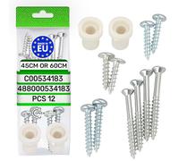ONIX TECH Kit de Montage pour Porte Fixation Lave Vaisselle 45 cm ou 60 cm Encastrable sur Facade avec le Code Original C00534183 488000534183 pour Ariston pour Indesit pour Whirlpool - MADE IN EU