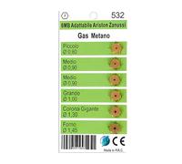 ONIX TECH Kit Injecteur Gaz 6 Pièces 6mb Méthane Ø 0,80 - Ø 1,45 mm pour Plaque de Cuisson à Gaz Adaptable pour Zanussi pour Ariston - Garantie de 5 Ans